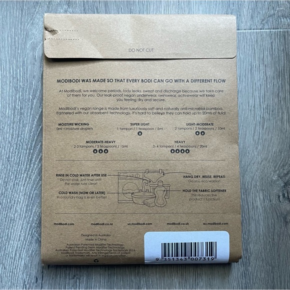 Modibodi Vegan Bikini (Light-Moderate) - Picture 4 of 4